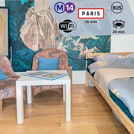 Le Chic Audonien - Cozy Nest Before Gates Of Paris - Access From Cdg & Orly Airports - Wi-Fi - Smart Tv Apartment Saint-Ouen  Ngoại thất bức ảnh