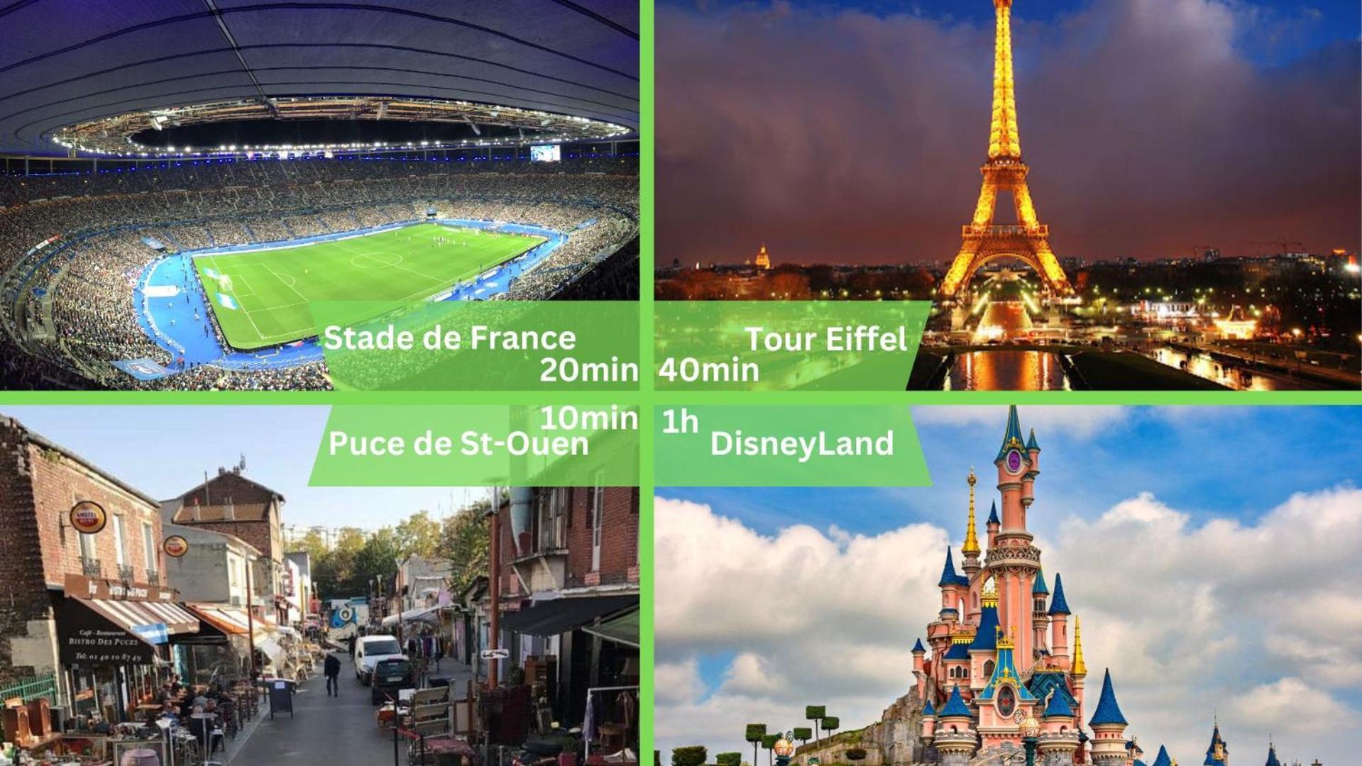 Le Chic Audonien - Cozy Nest Before Gates Of Paris - Access From Cdg & Orly Airports - Wi-Fi - Smart Tv Apartment Saint-Ouen  Ngoại thất bức ảnh